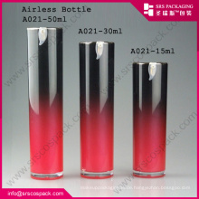 China Special Design Runde gepresste Airless Flasche für Gesichtscreme 15ml Pet Flasche